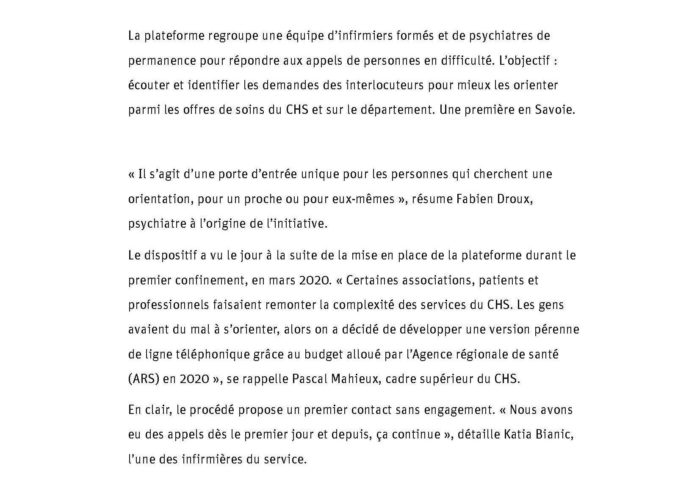 Le Chs De La Savoie Dans La Presse Le Chs De Savoie Le Chs De La Savoie Dans La Presse Le Chs De Savoie