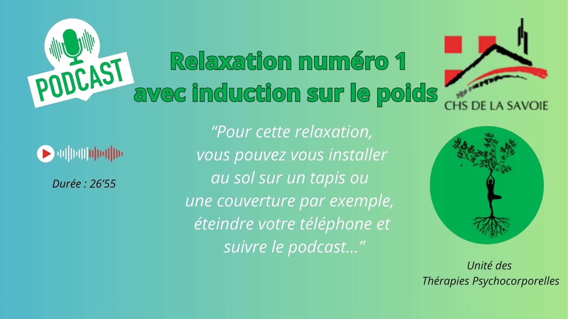 Découvrez les podcasts réalisés par l&rsquo;unité des thérapies psychocorporelles