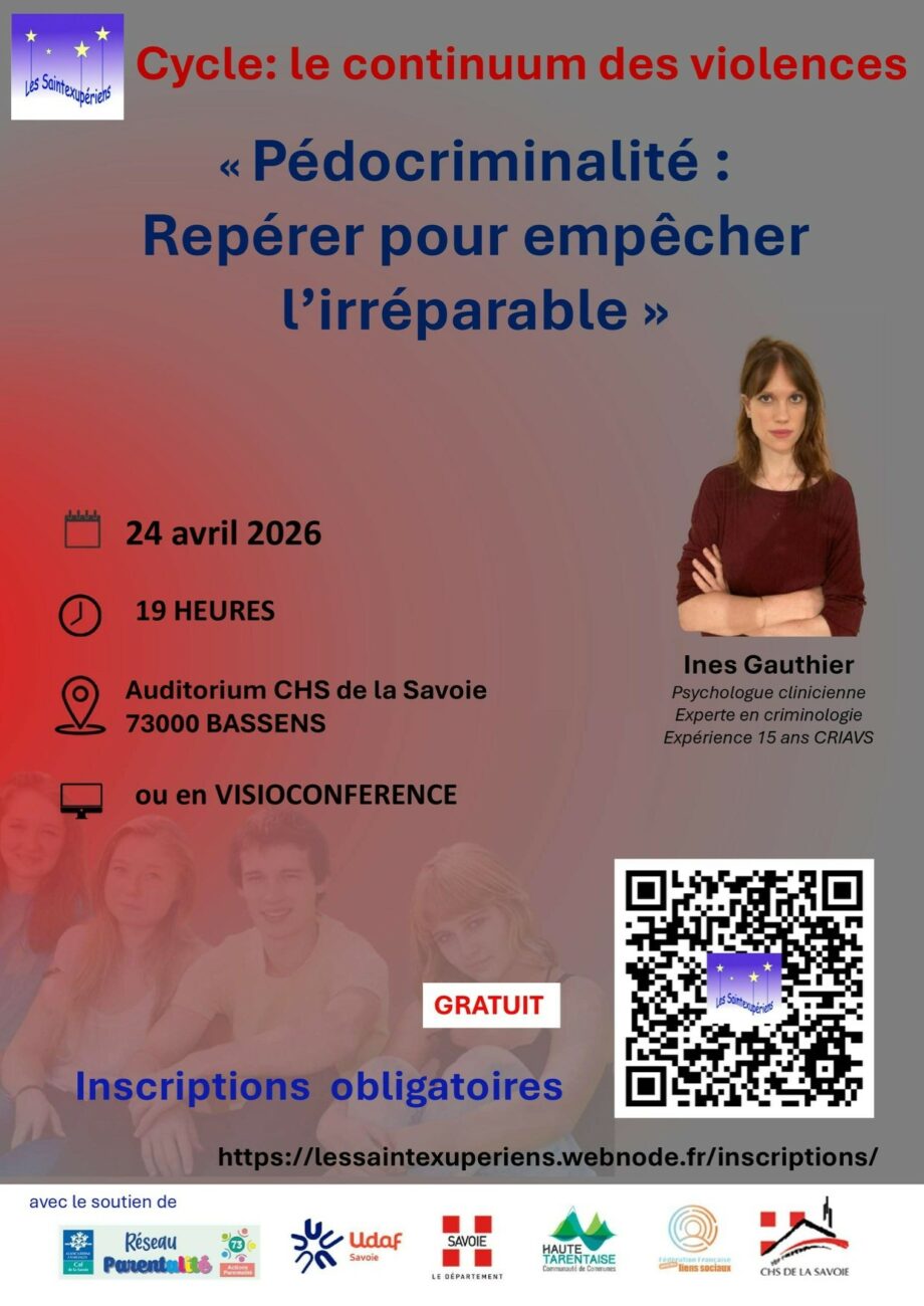 Pédocriminalité : repérer pour empêcher l&rsquo;irréparable – 24 avril 2026